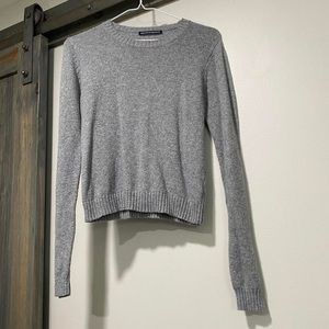 Brandy Melville crop top grey sweater top